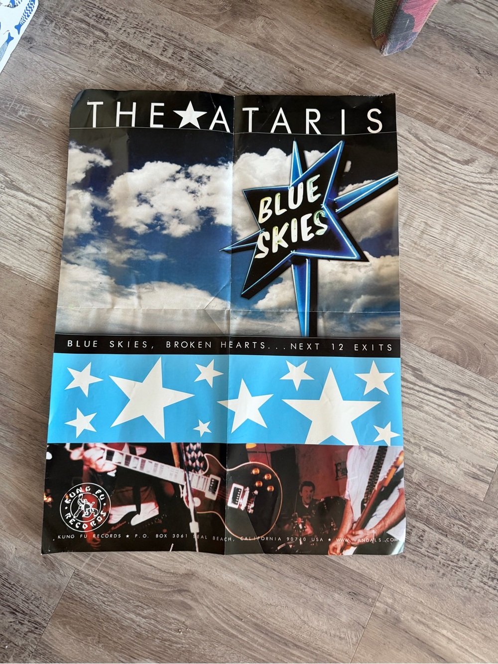 Y2K Emo The Ataris Blue Skies Poster